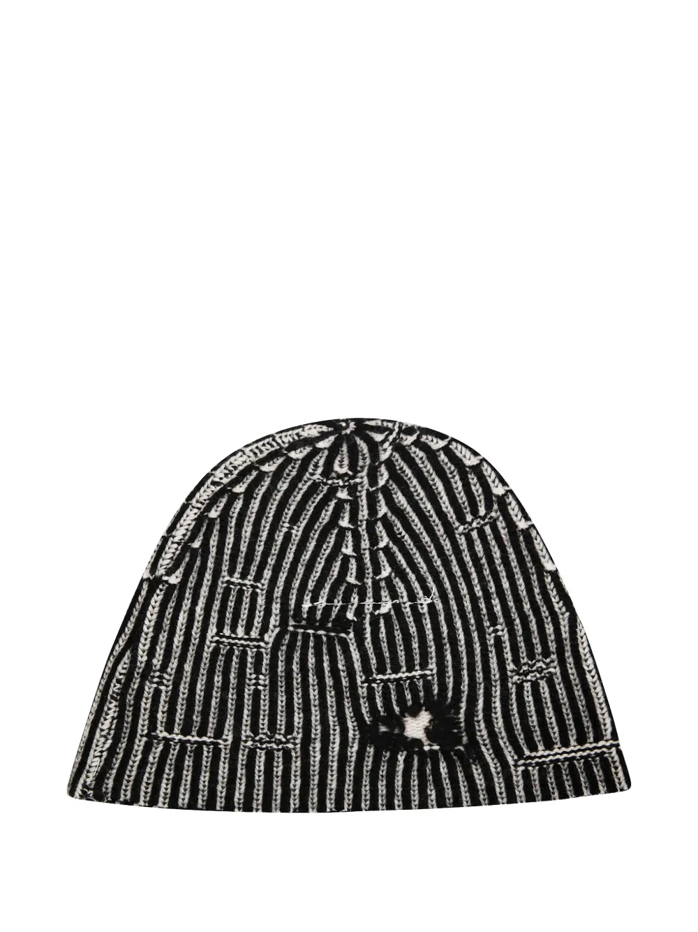 MM6 Maison Margiela Kids Wollen gebreide hoed - Zwart