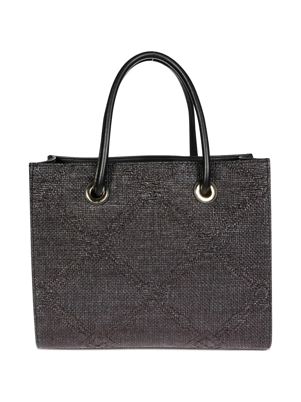 Elisabetta Franchi Geweven shopper - Zwart