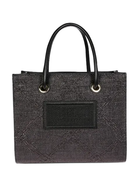 Elisabetta Franchi Shopper aus Bast