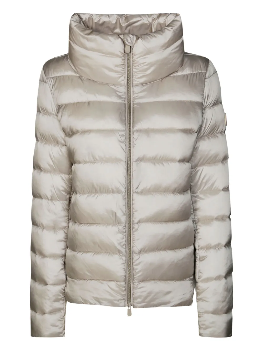 Save The Duck quilted zipped puffer jacket | Neutrals | Image 1
