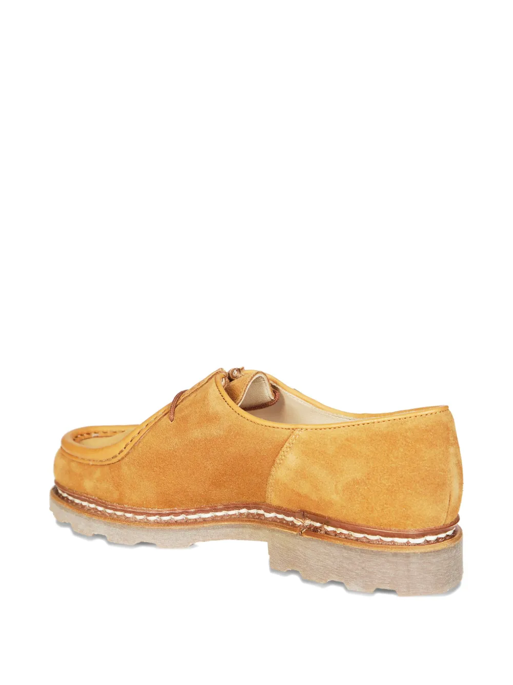 Paraboot Michael derby schoenen met mocassin neus Geel