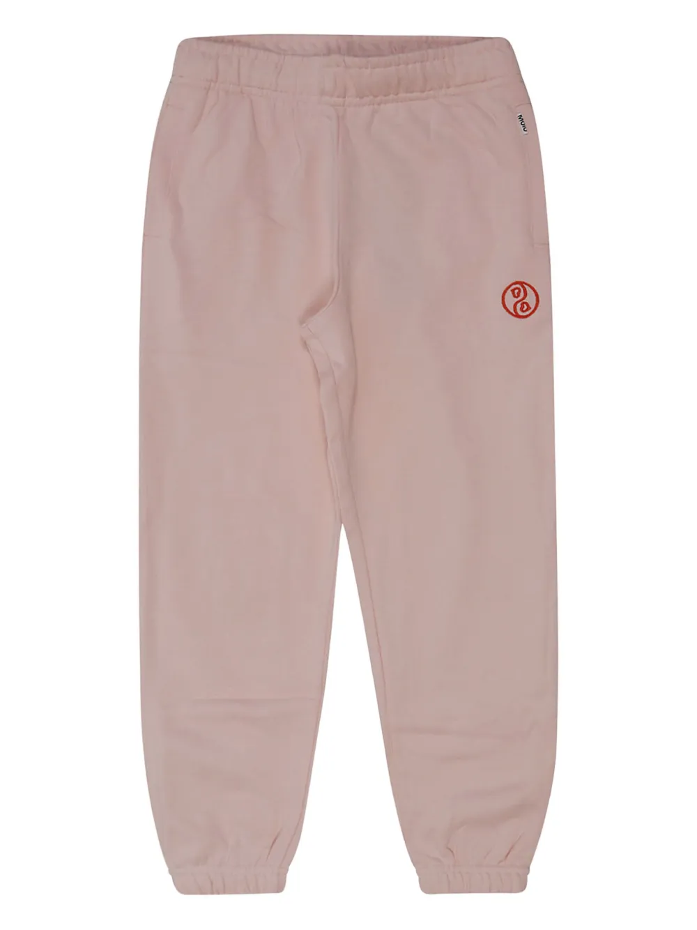 Molo embroidered fleece track pants | Pink | Image 1