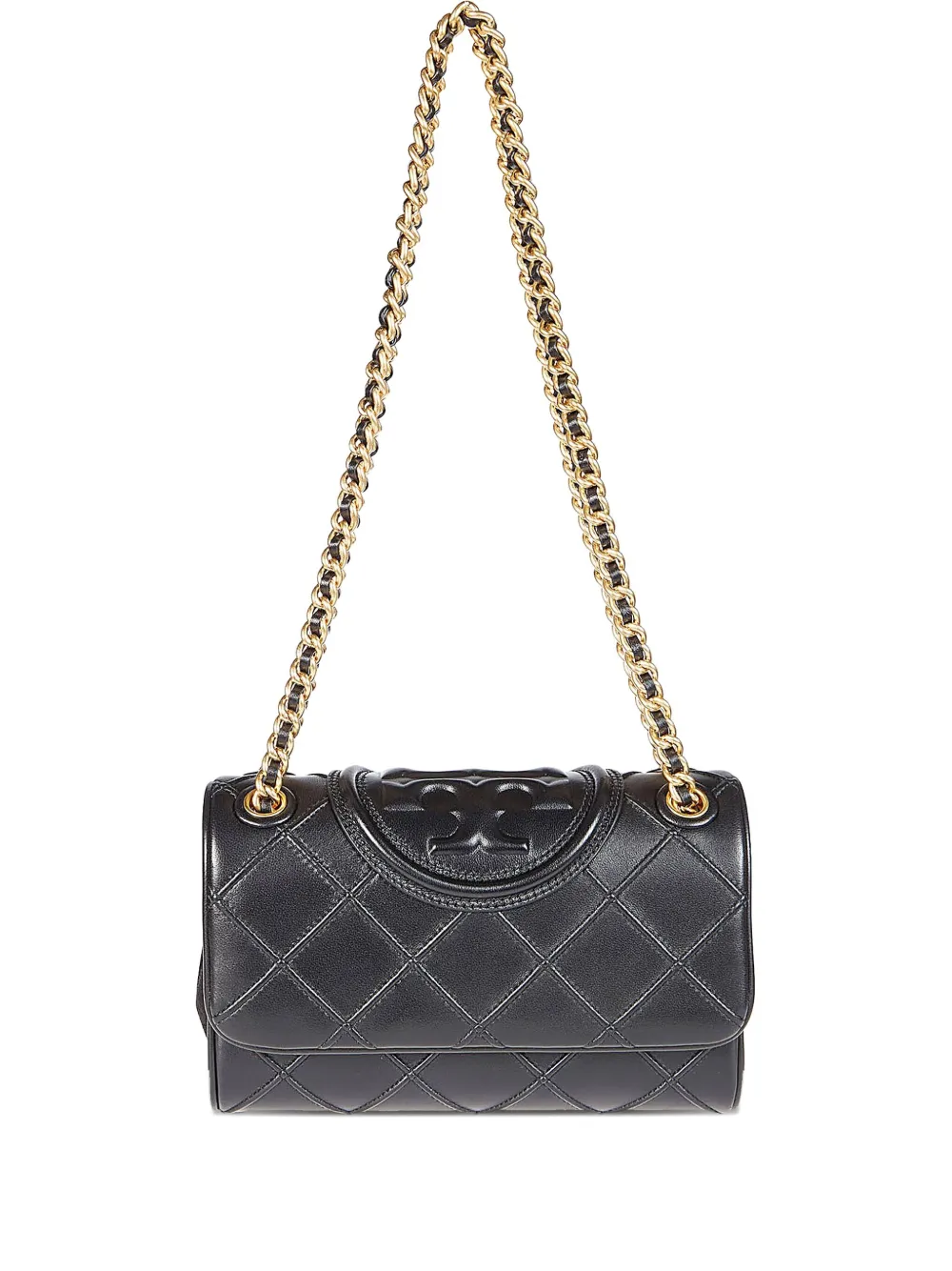 Tory Burch Borsa a spalla Fleming piccola - Nero