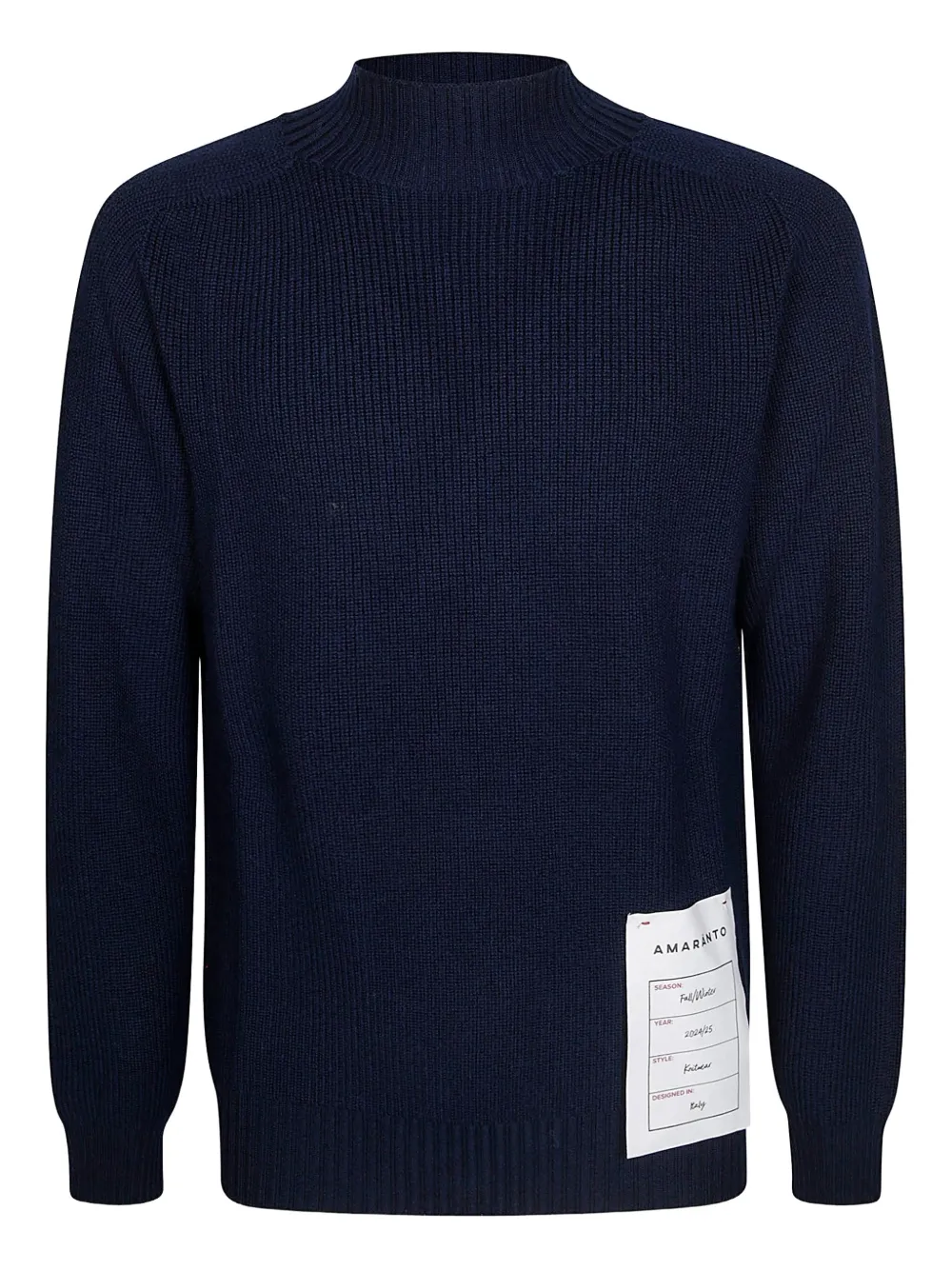 AMARÁNTO english rib Lupetto knitwear - Blu