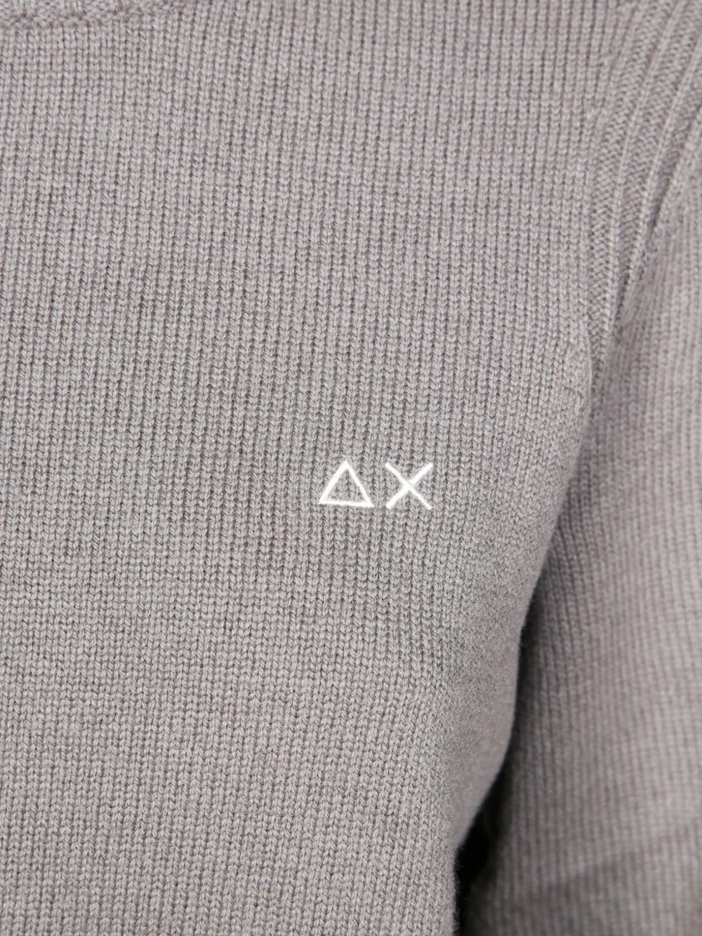 Sun 68 Long-sleeve Crew-neck Sweater In Gray