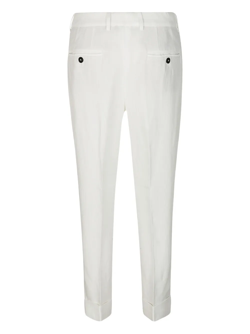 Incotex Broek met manchetten - Wit