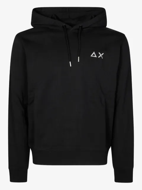 Sun68 logo-embroidered hoodie