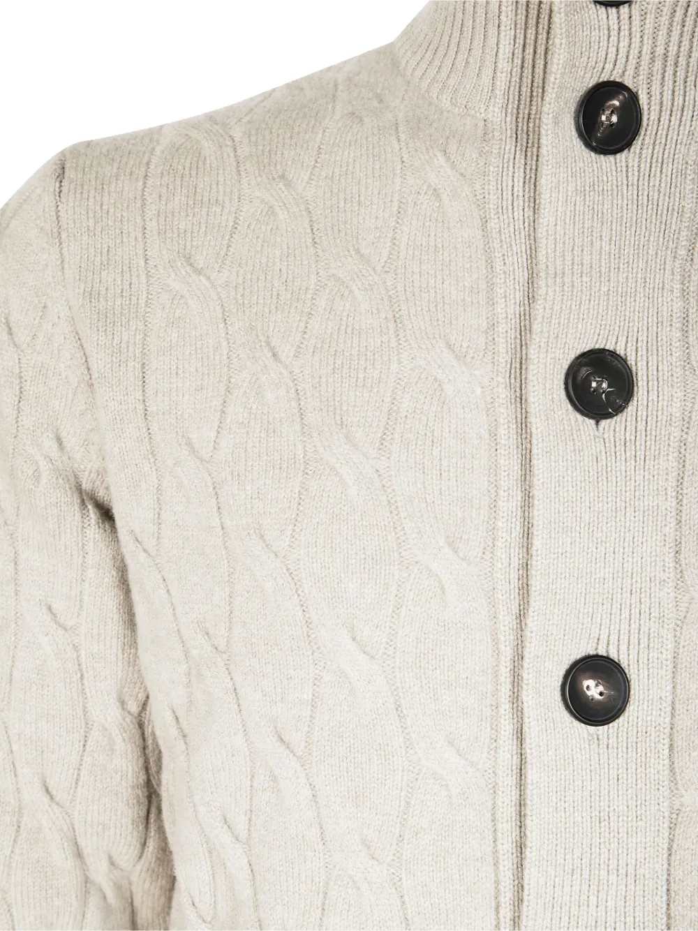 Filippo De Laurentiis Trecce vest met knopen Beige