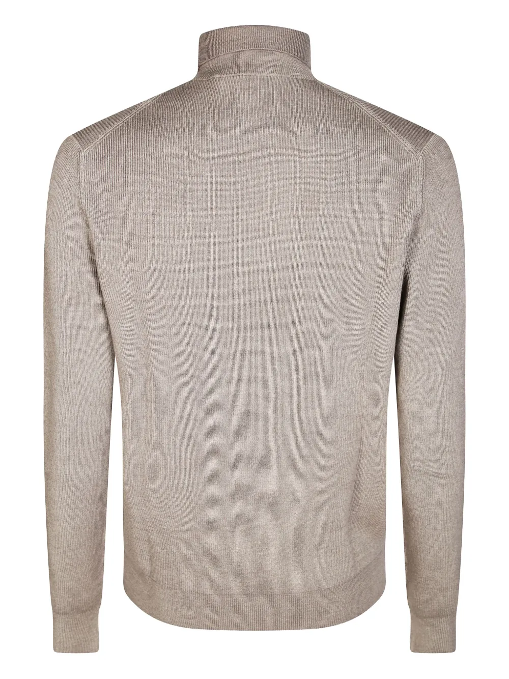 Tagliatore ribbed turtleneck sweater - Beige