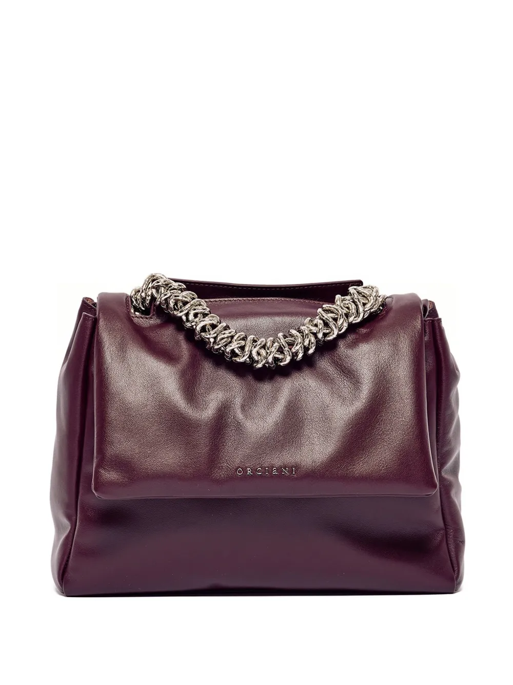 Orciani Sveva Shoulder Bag In Burgundy