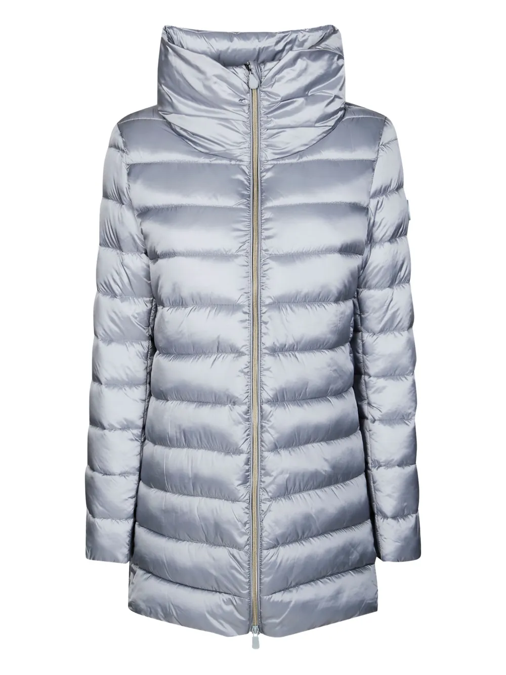 Save The Duck Lydia High-neck Quilted Coat In Animal Print