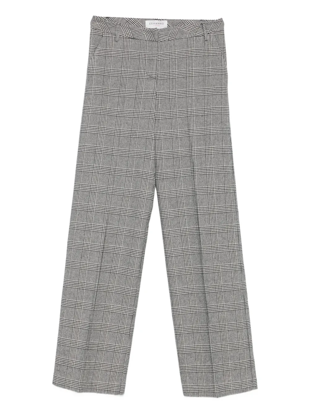 ERMANNO FIRENZE  checked trousers | Black | Image 1