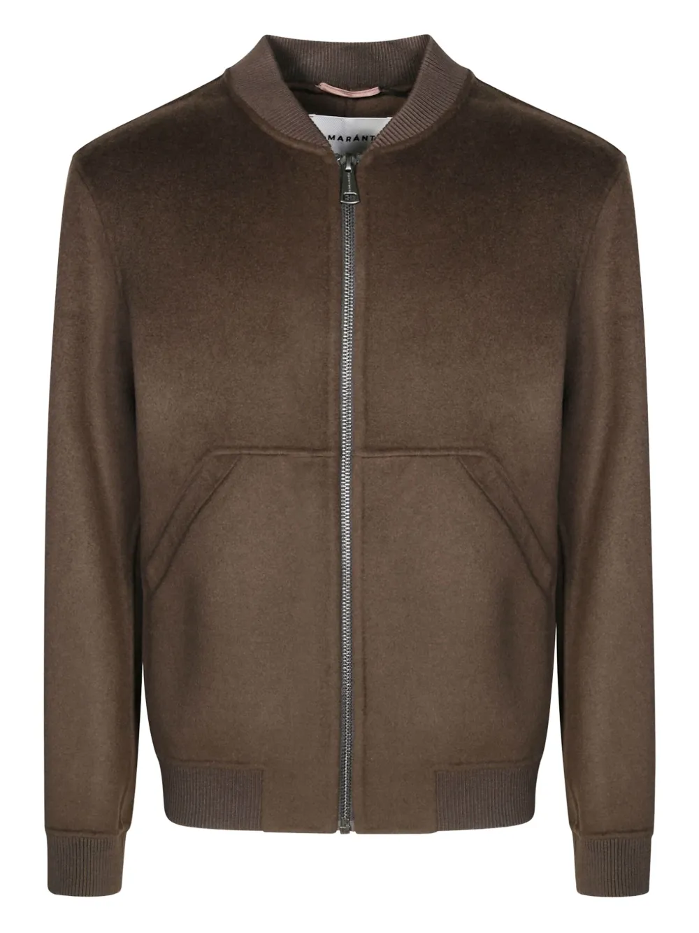 AMARÁNTO zipped bomber jacket | Brown | Image 1