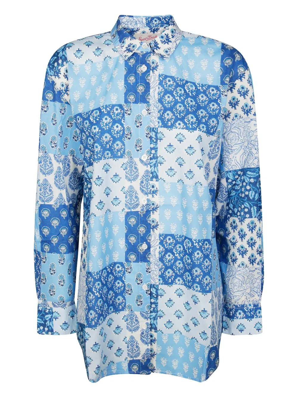 MC2 Saint Barth Brigitte flower-print shirt | Blue | Image 1