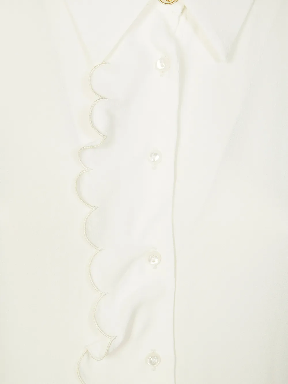 Elisabetta Franchi Blouse met ruches Wit
