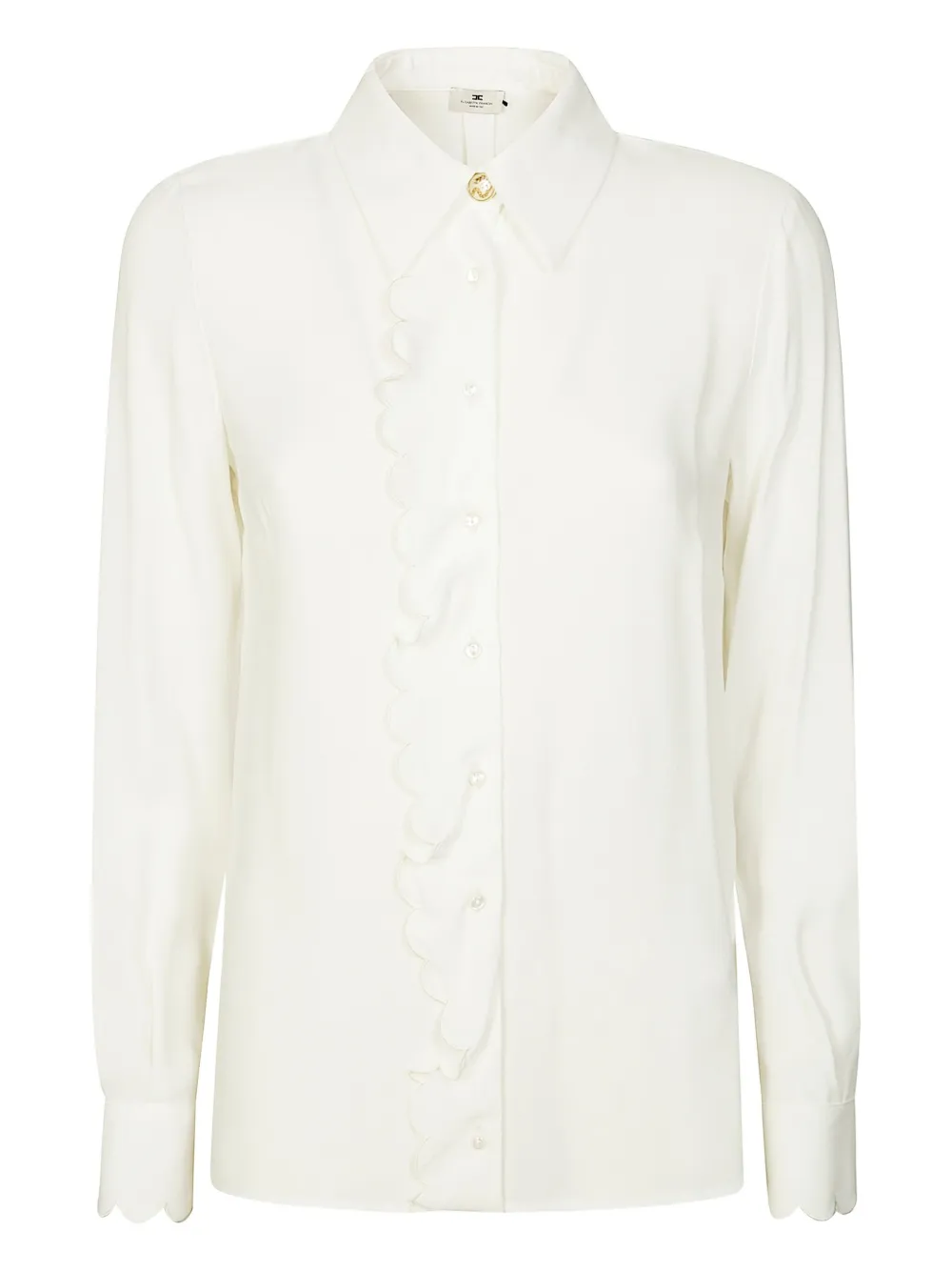 Elisabetta Franchi camisa con volantes | blanco | Image 1