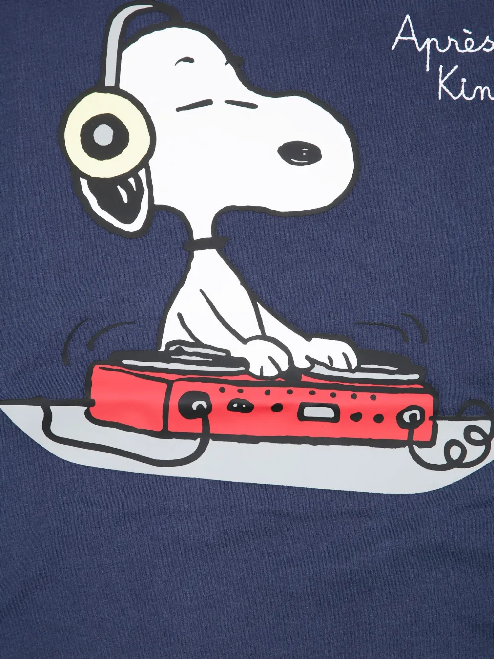 Mc2 Saint Barth Snoopy Dj Short-sleeved T-shirt In Blue