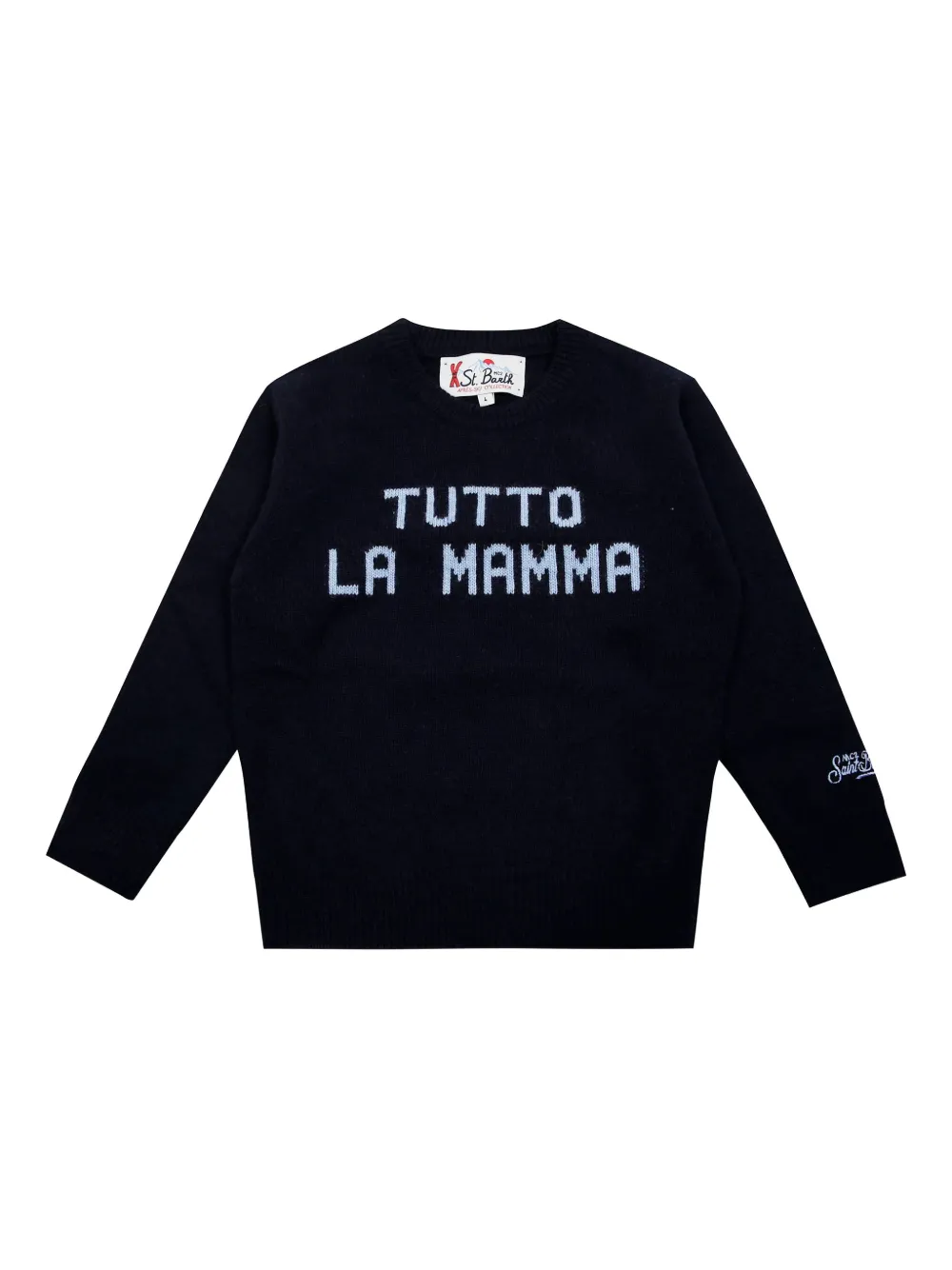 MC2 Saint Barth Kids Tutto La Mamma sweater | Black | Image 1
