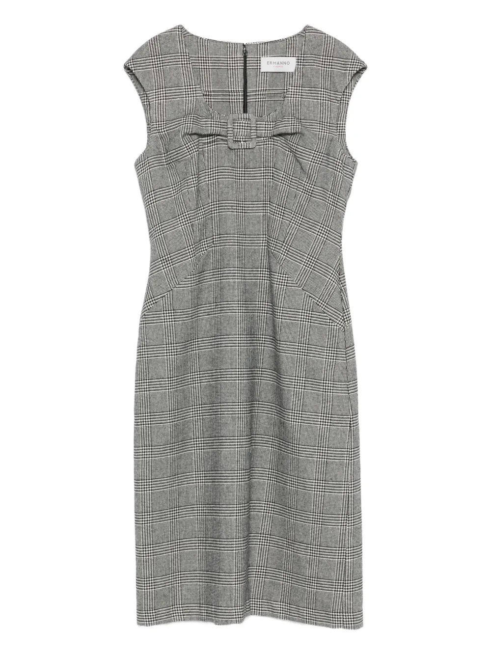 ERMANNO FIRENZE  checked midi dress | Black | Image 1