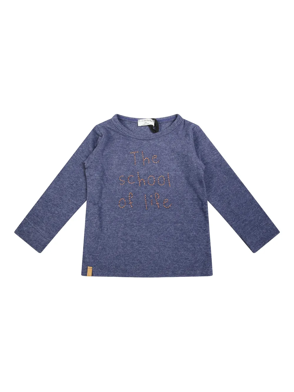 1 + IN THE FAMILY T-shirt Harald con ricamo - Blu