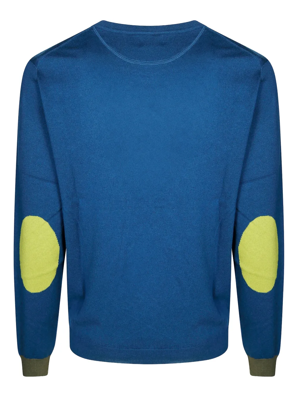 Sun68 elbow-patch crew-neck sweater - Blauw