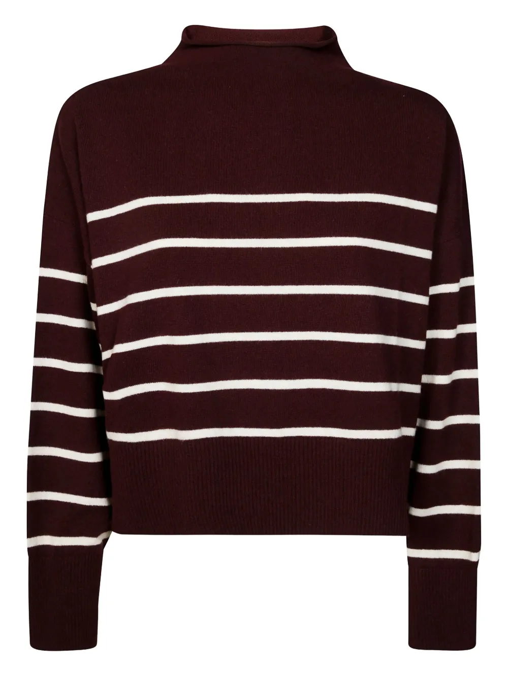 8pm Anne Horizontal-striped Knitwear In Brown