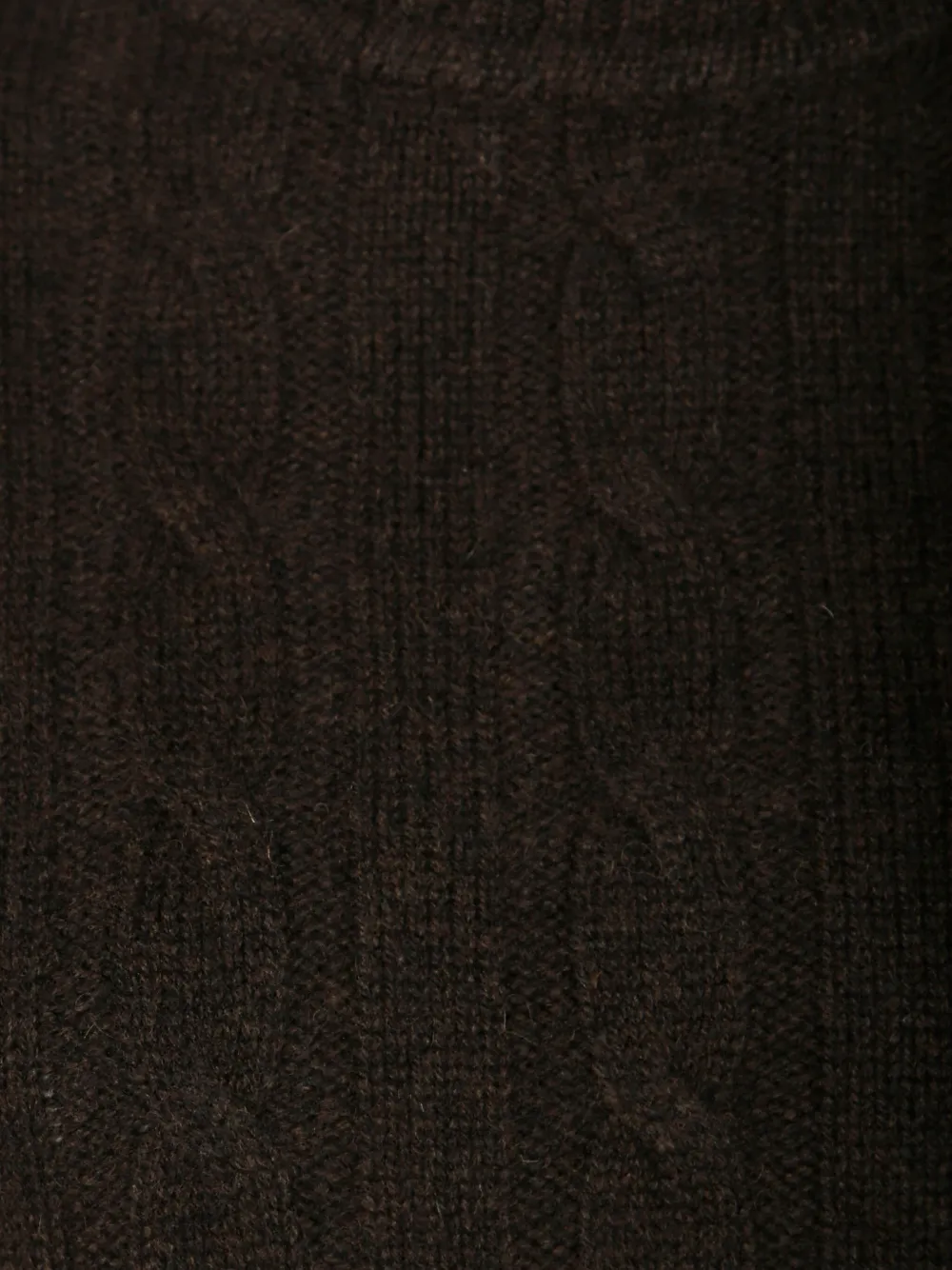 Daniele Fiesoli Cable-knit Roll-neck Sweater In Brown