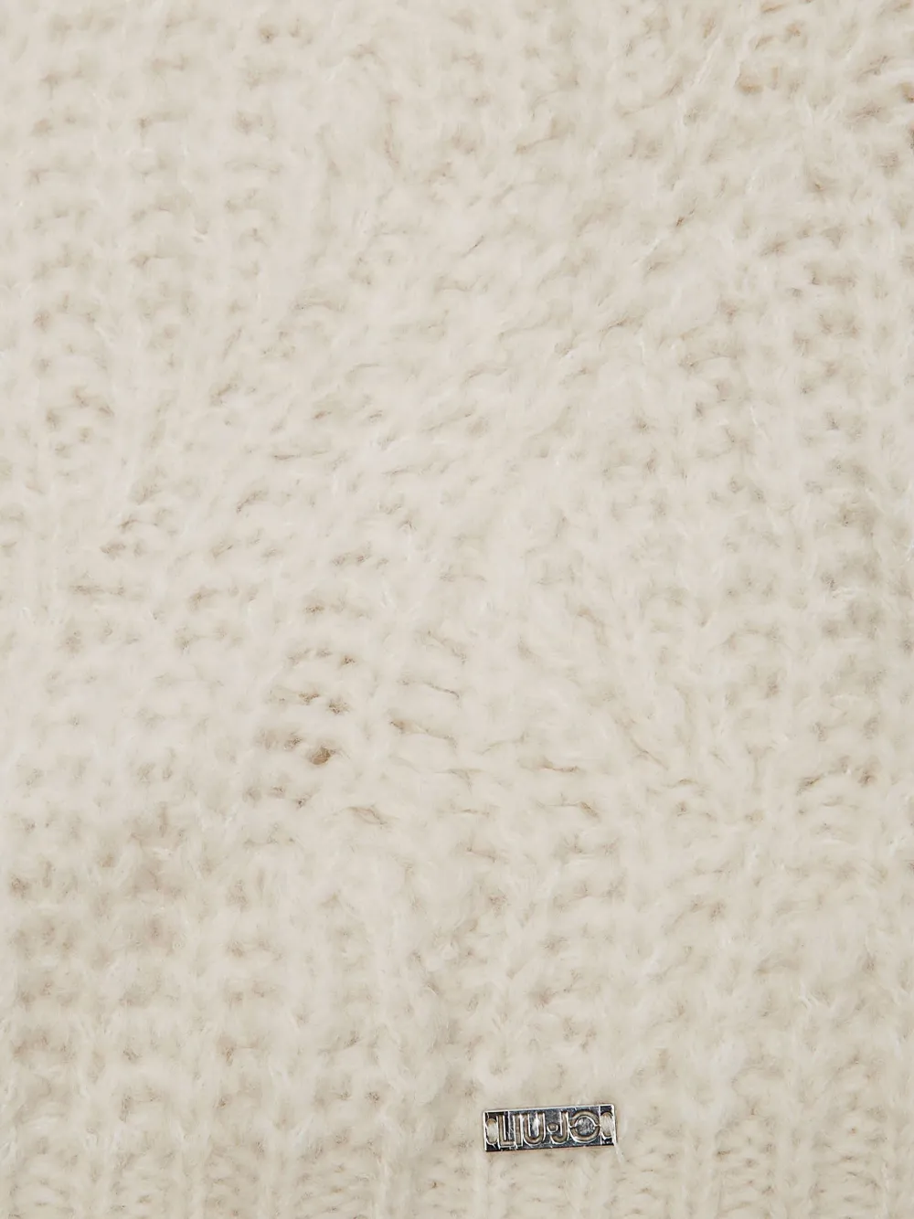 Liu •jo Crew Neck Sweater In Neutral
