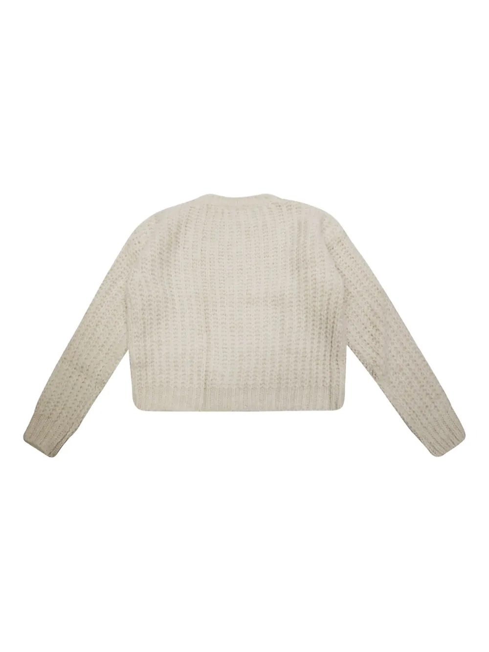 Liu •jo Crew Neck Sweater In Neutral