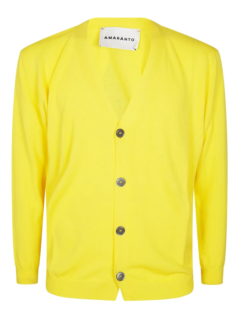 AMARÁNTO button-up cotton cardigan | Yellow | Image 1