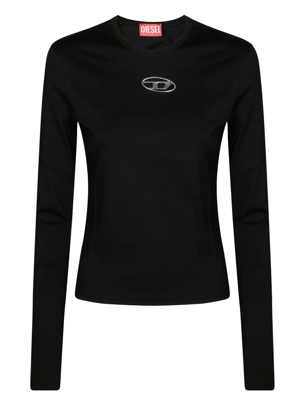Diesel T-shirt con dettaglio cut-out - Nero