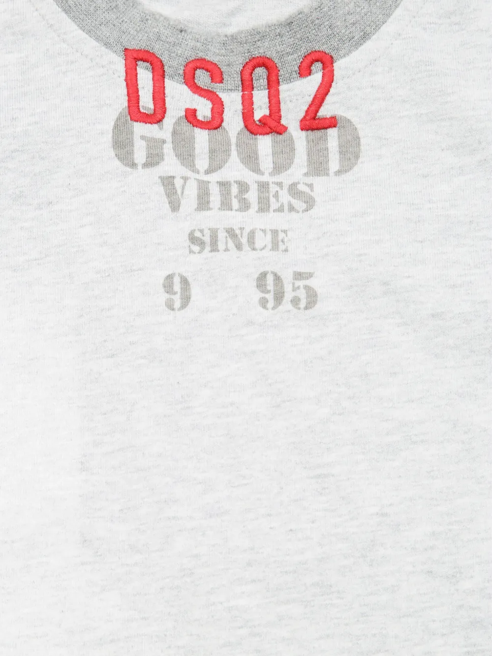 DSQUARED2 KIDS T-shirt met geborduurd logo Grijs