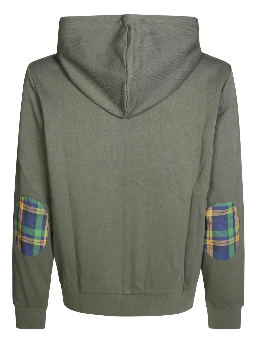 Sun 68 Zip Hoodie With Contrasting Fabric In Green