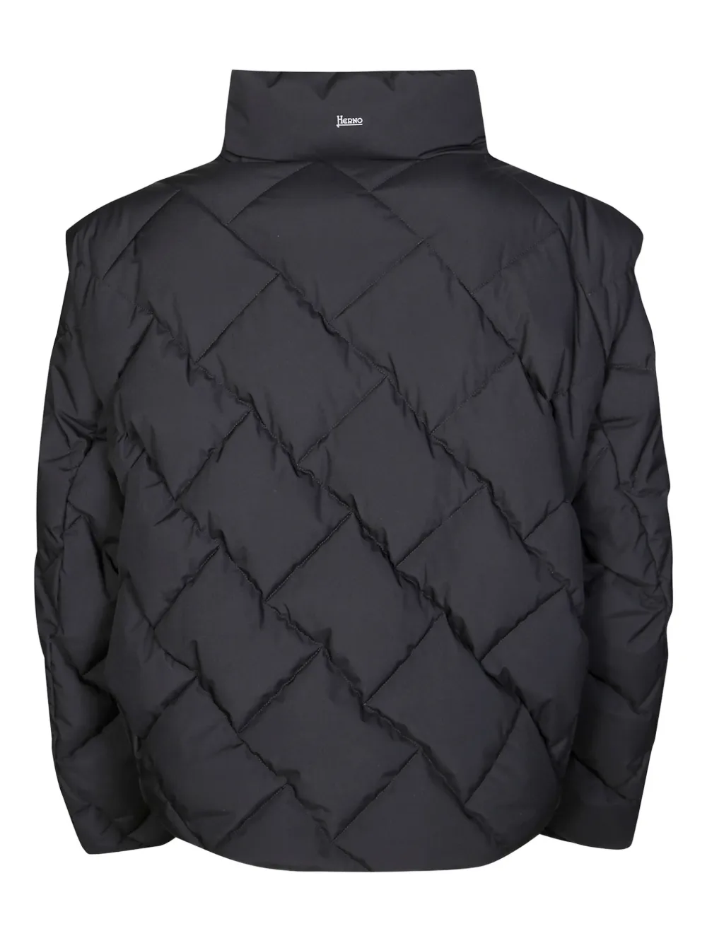 Herno Long-sleeves Quilted Puffer Jacket In Black