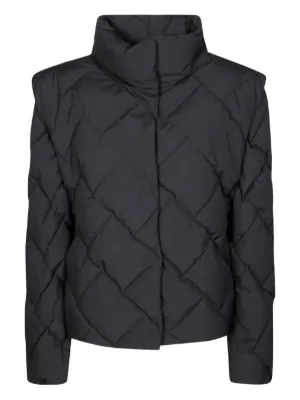 Max Mara Paris Padded zip-front Jacket | Black | FARFETCH JO