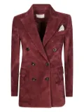 Circolo 1901 double-breasted corduroy blazer - Red