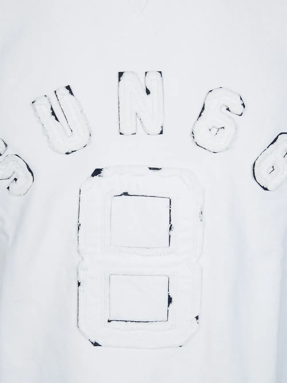 Sun68 Sweater met logopatch Wit