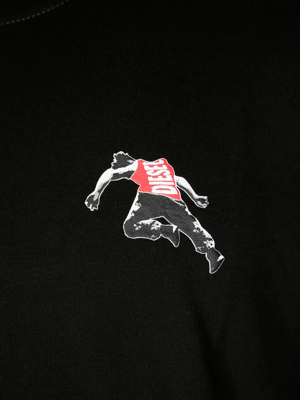 Diesel Katoenen T-shirt Zwart