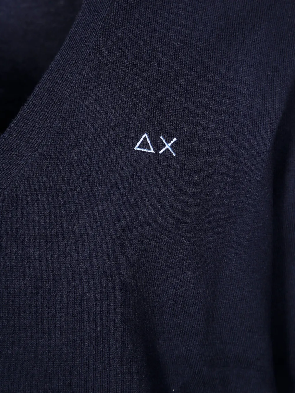 Sun 68 Wool-cotton-blend Cardigan In Blue