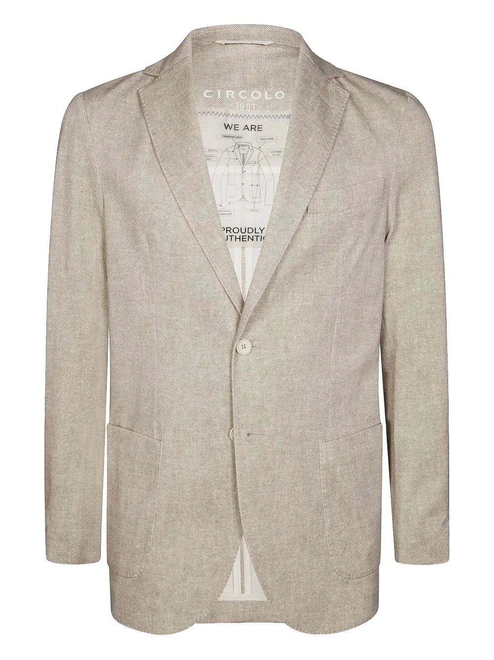 Circolo 1901 notched-lapel blazer | Neutrals | Image 1