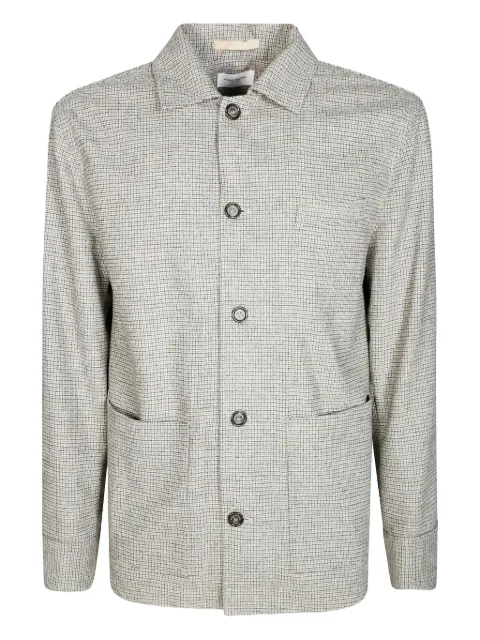 Paolo Pecora pattern-check micro long-sleeves overshirt