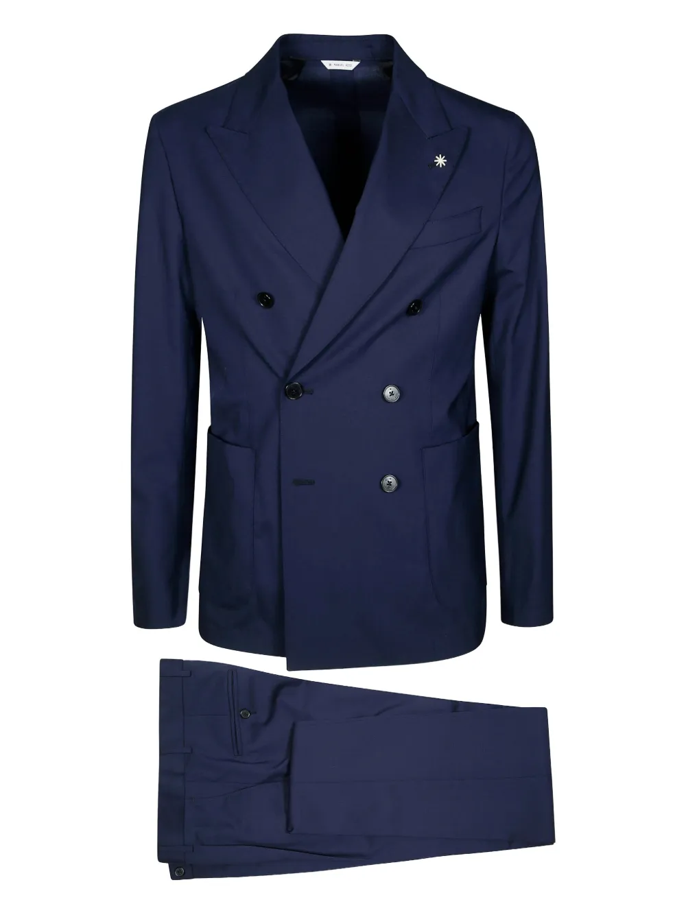 Manuel Ritz double-breasted suit - ブルー Manuel Ritz double-breasted suit - ブルー