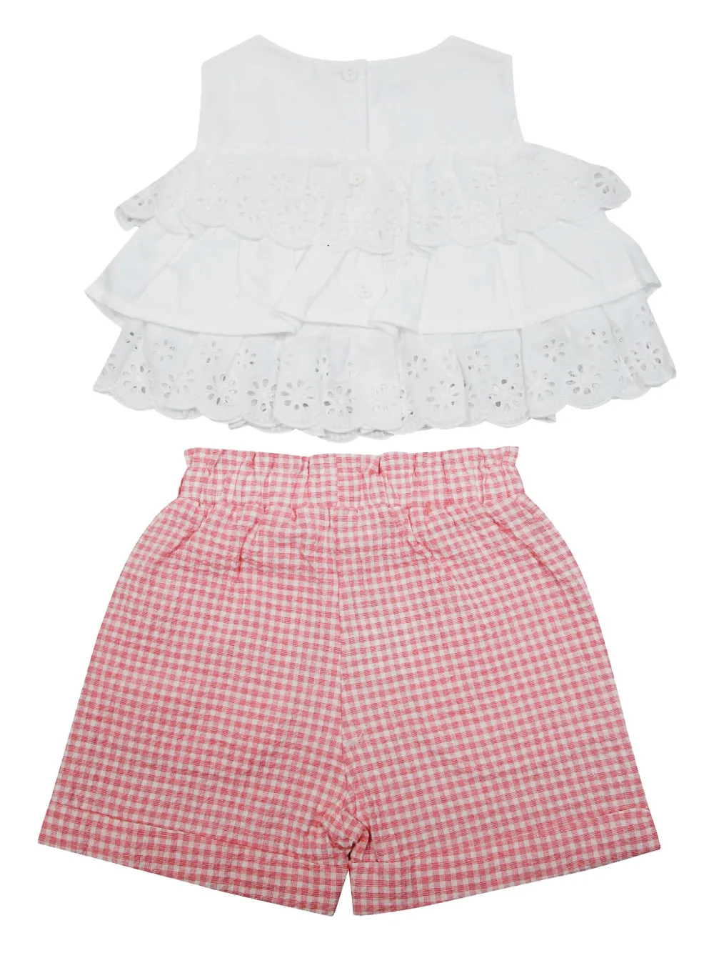LALALU Gerüschtes Short-Set mit Vichy-Karo | Kurze Sets | Image 2