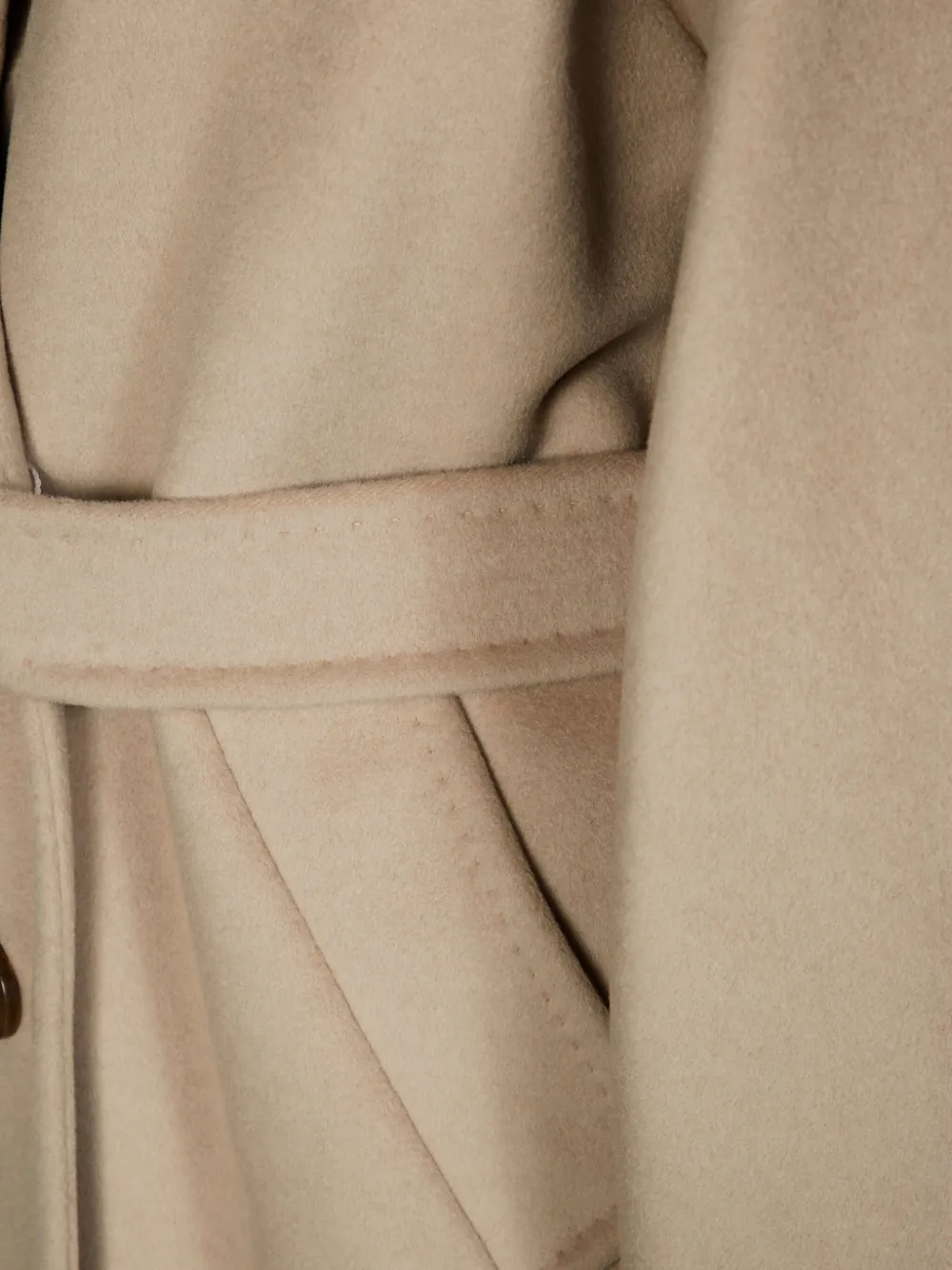 Max Mara Double-breasted Belted Coat In Neutral