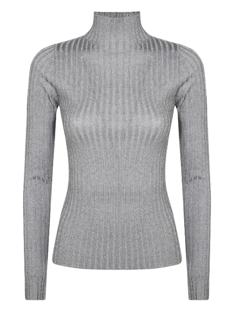 LIU JO lurex ribbed sweater