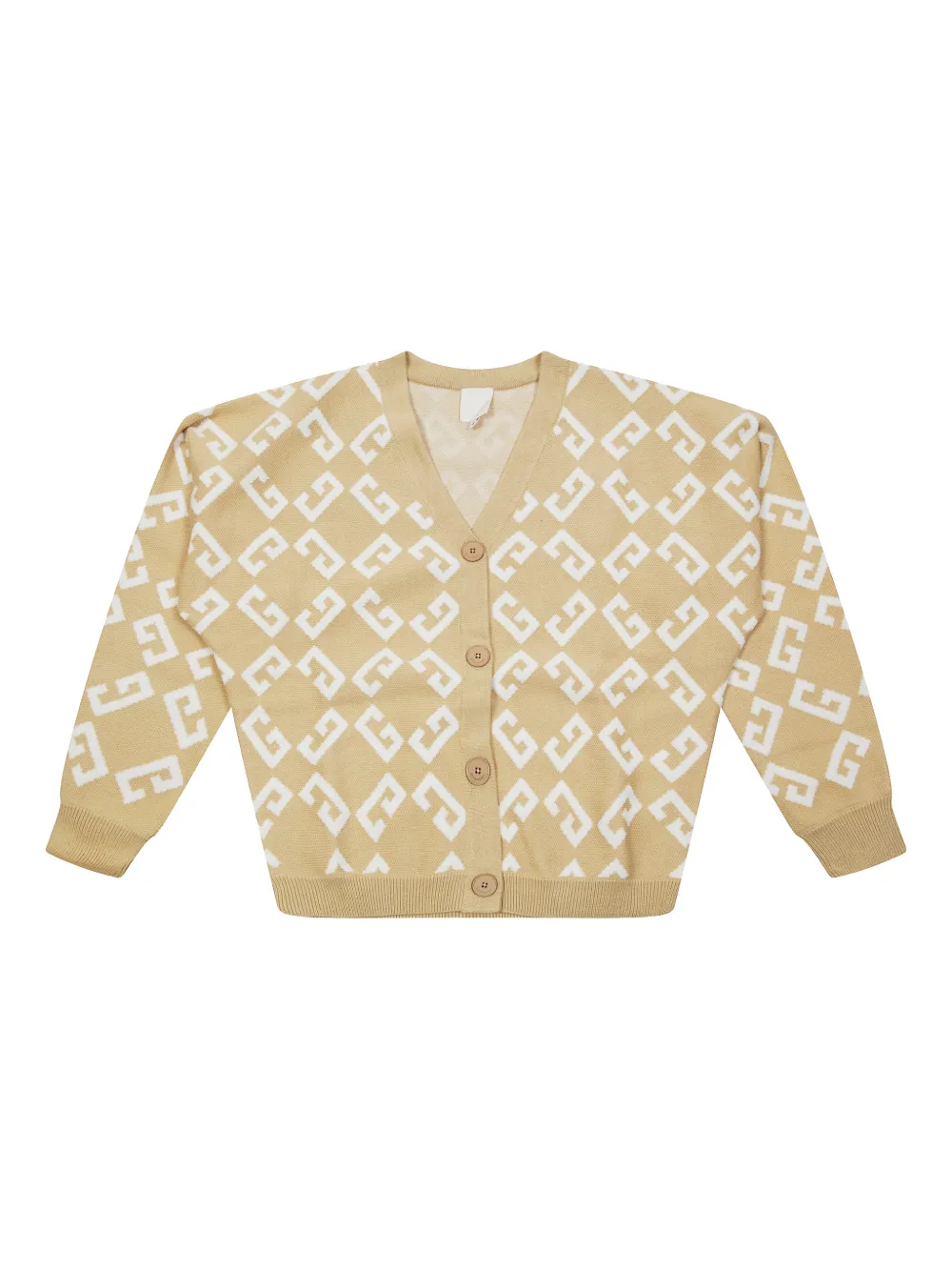 Givenchy Kids logo cardigan - Nude