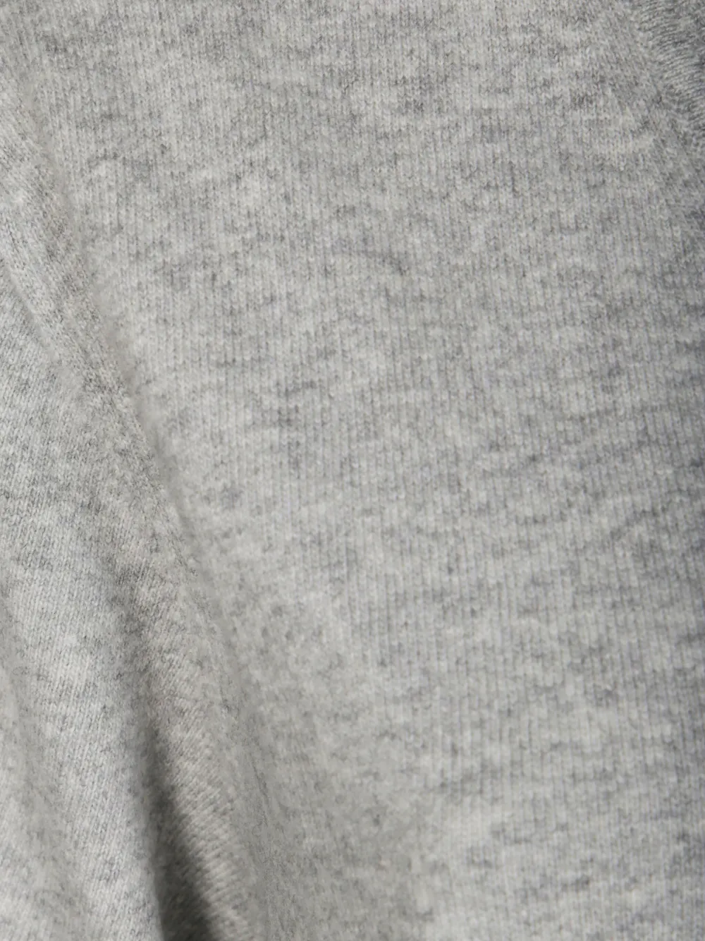 Daniele Fiesoli Light Grey V-neck Sweater With Fine Knit Texture In Gray