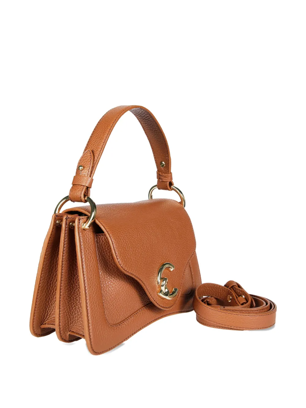 Coccinelle C-Me shopper met logo-hardware Bruin