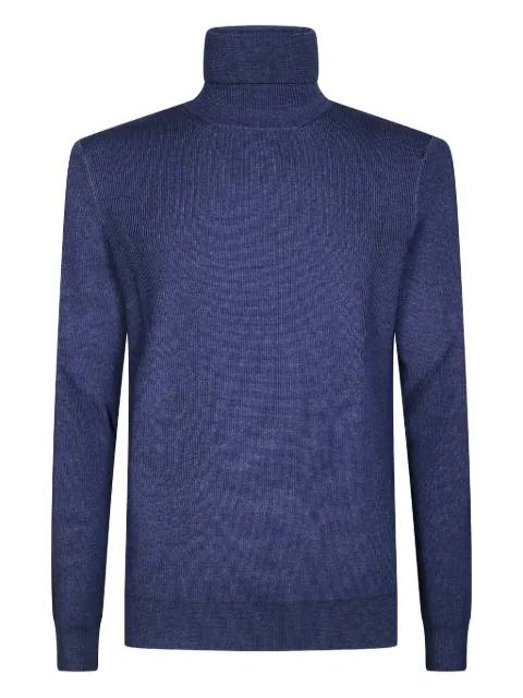 Tagliatore Gerippter Rollkragenpullover