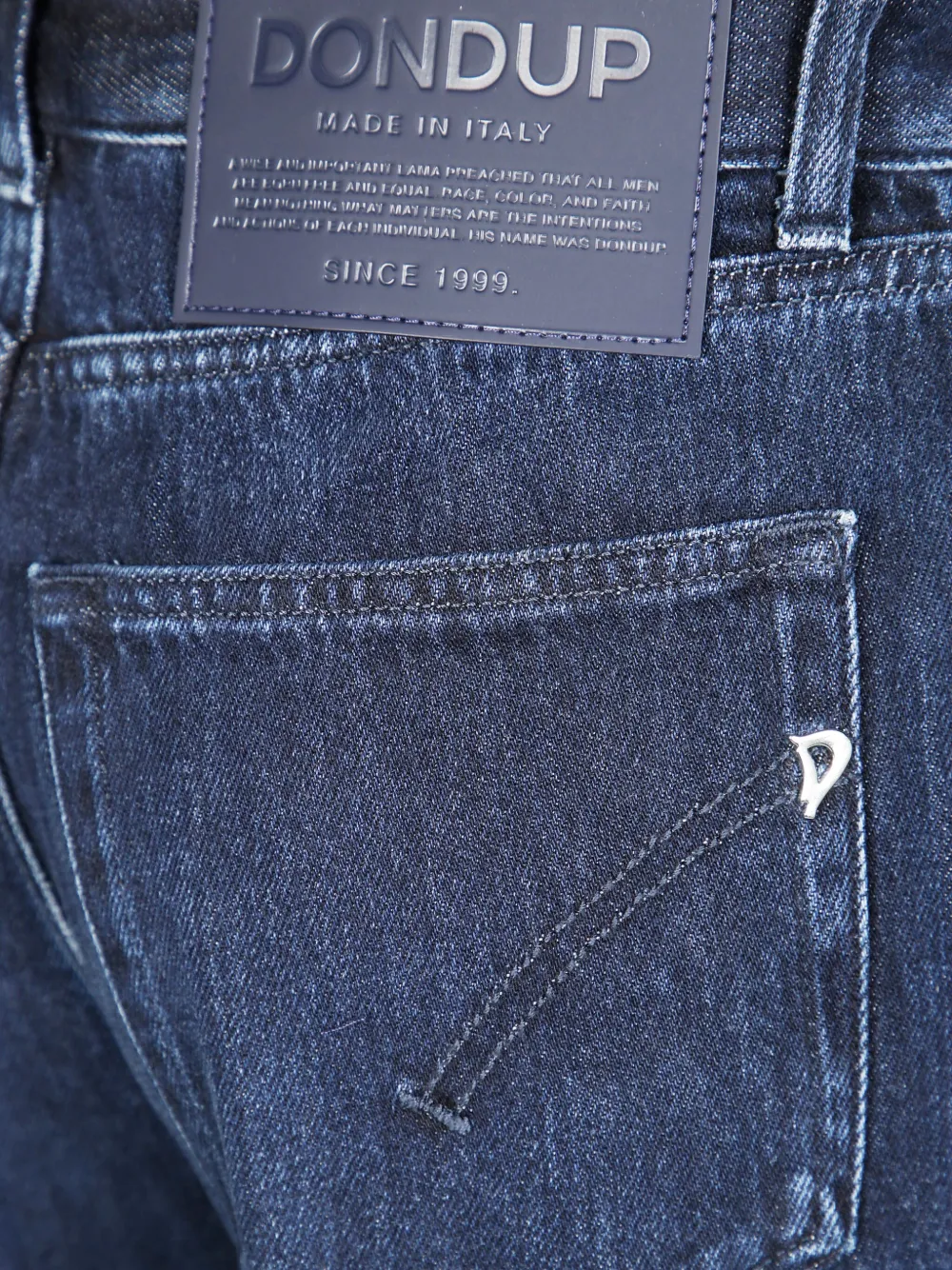 Dondup High-waisted Wide-leg Pants With Clean Lines In Blue